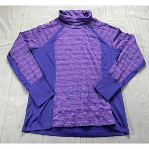 Cascade Sport Top Womens XXL Activewear Purple Warm Thick Workout Gym Athleisure
